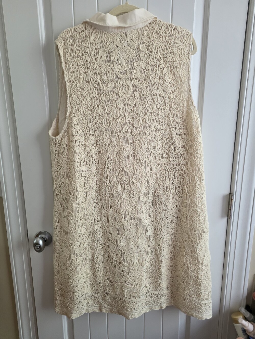 NWT Tuckernuck Tan Lace Sleeveless Collier Dress Plus Size XXXL - Picture 7 of 8
